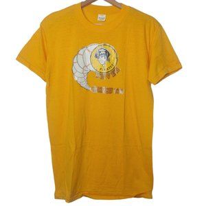 Vintage Pittsburgh Pirates Fever Single Stitch Devknit Men's L T Shirt Gold READ